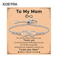 KOEYRA Infinity Love Heart Bracelets for Women Girls Birthday Christmas Valentine'S Day Jewelry Gifts for Mom Daughter with Inspirational Message Card