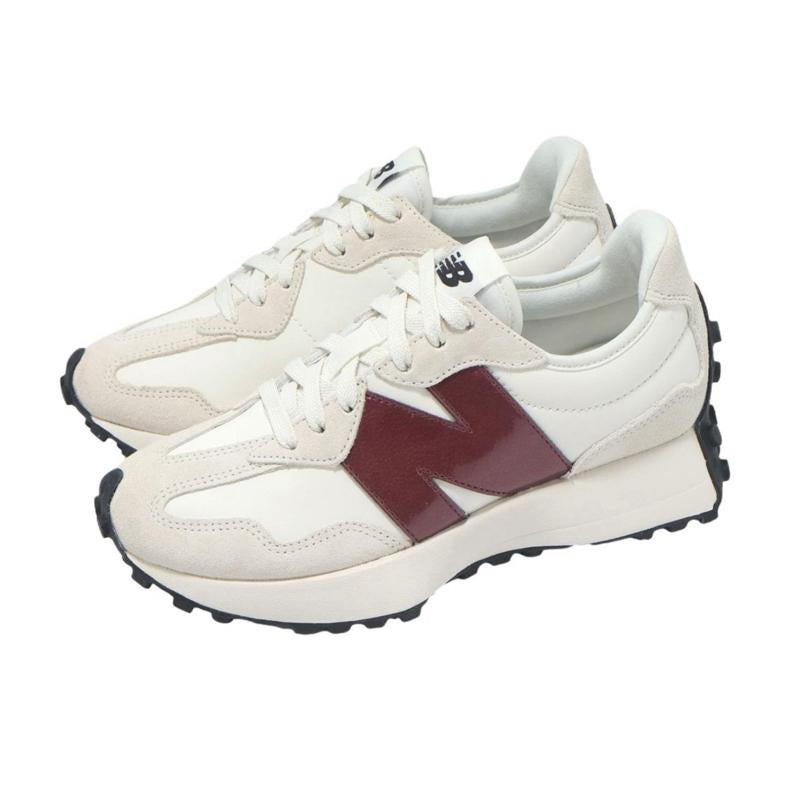 New Balance 327 White Dark Red Women’S Perfect Daily Fashion Footwear Sneaker Running Walking Shoe Girl